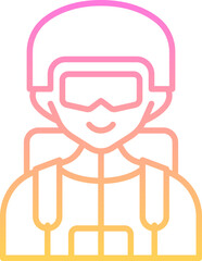 SKy diver icon