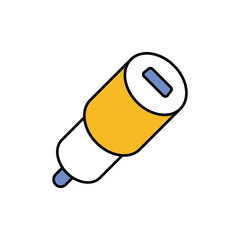 car Fast Charger Icon vector stock illustration