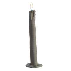 burning candle on a black background