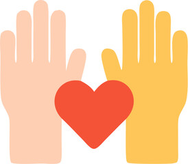 Obraz premium helping hands icon vector illustration