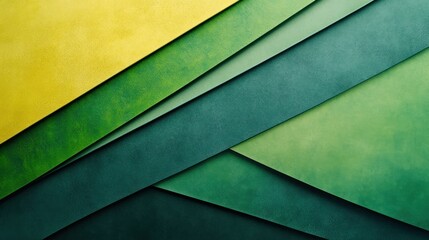 Abstract Green and Yellow Geometric Pattern: A Study in Shades and Textures