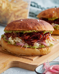 Pulled Mushroom Burger