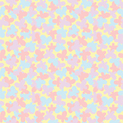 Pastels Butterfly Seamless Pattern Design