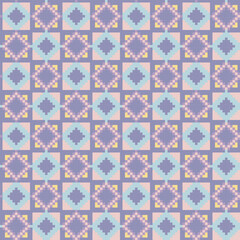Pastels Argyle Fair Isle Seamless Pattern Design