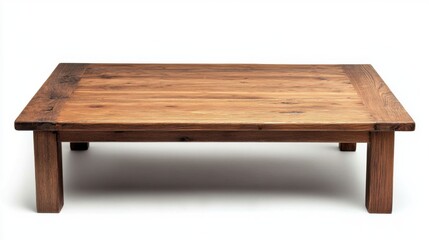rustic solid wood coffee table