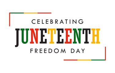 Juneteenth Freedom Day Celebration Vector Illustration