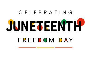 Celebrating Juneteenth Freedom Day Design Illustration