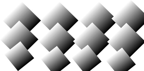 A seamless background pattern featuring a grid of overlapping square outlines, with each square having a gradient fill from dark gray to light gray, creating a textured and illusionary three-dimension