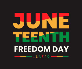 Juneteenth Freedom Day Celebration Poster Design