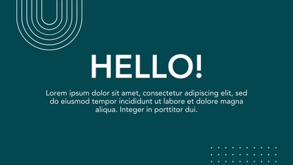 Fototapeta premium Blue Minimalist Business Pitch Deck Presentation - 3