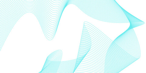 luxury wavy line abstract background with colorful element. Futuristic technology concept. Wave with lines created using blend tool. Abstract frequency sound wave lines and twisted curve lines bg.