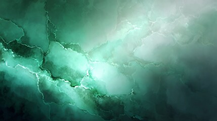 Abstract green texture with fluid shapes on a soft, ethereal background.