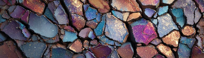 Colorful abstract rock formation texture, suitable for backgrounds or designs.