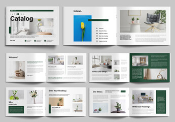 Modern Interior Product Catalog Template Design Layout