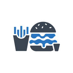 Burger and Fries Icon