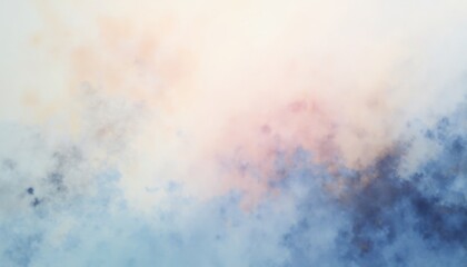 Soft ethereal texture in pastel shades of blue, pink, and cream creates a dreamy abstract vibe.