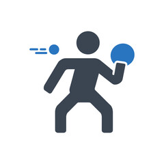dodgeball player icon