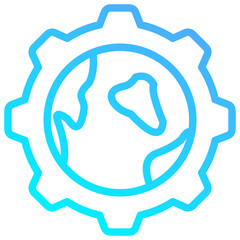 Earth Gear Icon