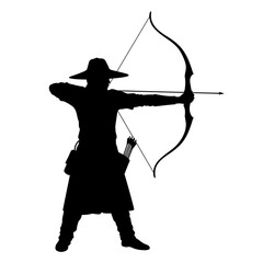 archer with bow and arrow