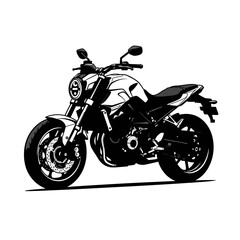 Naklejka premium vintage motorcycle vector