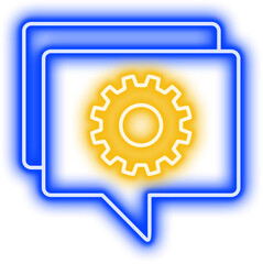 Neon Labor Day Icon