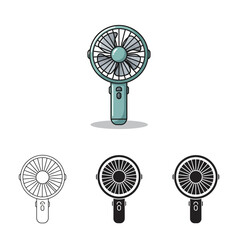 hand fan vector illustration