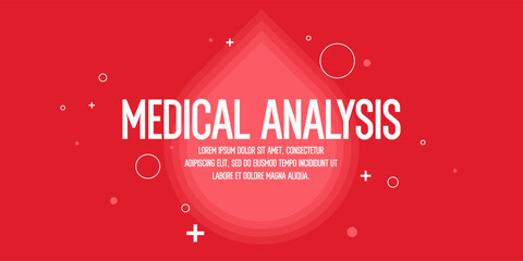 A template for posting information. Abstract background for healthcare and blood donation. Health and treatment. Poster for medical clinics. An illustration on the topic of medical analysis.