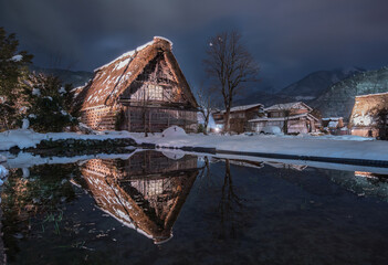 Old Japanese farmhouse in Shirakawa go, Gifu Prefecture, Japan