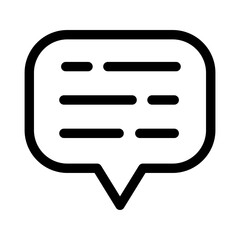 Chat bubble icon