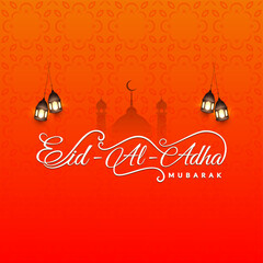 Elegant Eid al adha mubarak Islamic festival background