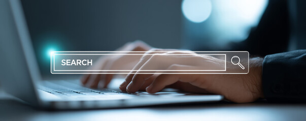 Job search digital interface remote web design professional modern