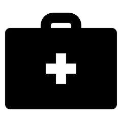 Obraz premium medical solid icon set