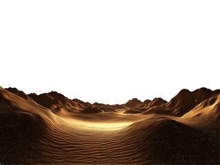 Isolated Golden Sand Dunes
