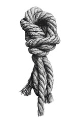 Isolated Hand Drawn Knot Illustration