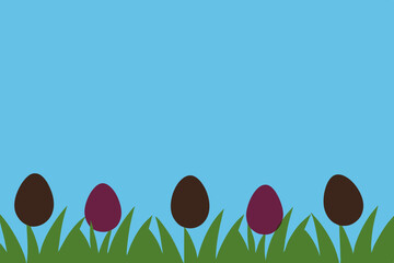 easter background with tulips