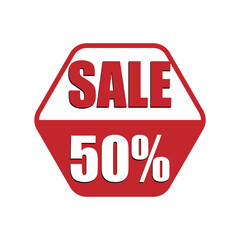 SALE 50% vector, 50% discount sales tag vector, 50% discount online banner sales tag
