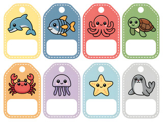 Flashcards animaux marins à compléter – cartes éducatives à imprimer

