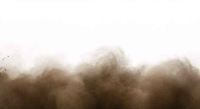 Dust cloud sandstorm desert storm abstract background texture brown earth explosion dirt