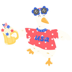 Silly Goose on 4th of July | Happy Independence Day