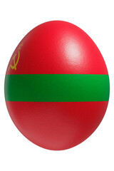 Rendered easter egg with a flag of Transnistria on the surface.