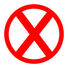 Stop sign prohibition sign no sign not allowed forbidden sign restricted area red circle x mark