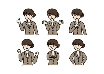 スーツの女性_バラエティ2