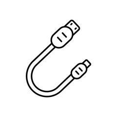 Fast Charging Cable Icon vector stock illustration