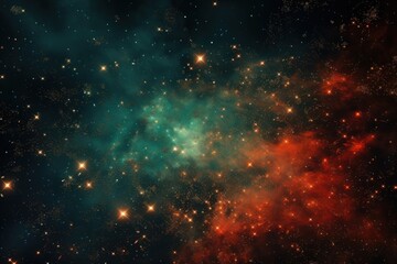 Fototapeta premium White and red stars astronomy universe outdoors.