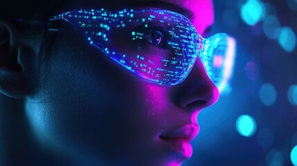 AI-enhanced Human Digital Consciousness with Futuristic Aesthetics