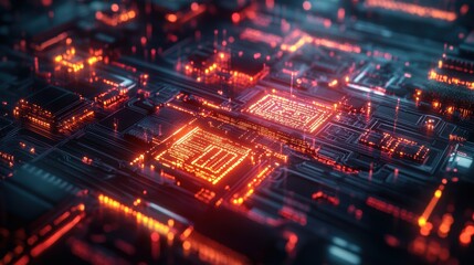 Quantum Machine Learning Processor with Glowing Circ von.