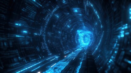 Digital Brain Intelligence Evolving Through Machine, .jpeg