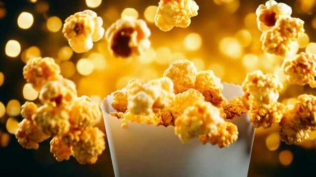 Golden Popcorn Delight: A Festive Movie Snack