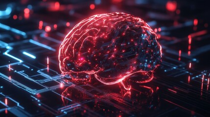 Cybernetic AI Brain Forming Deep Learning Intelligence.