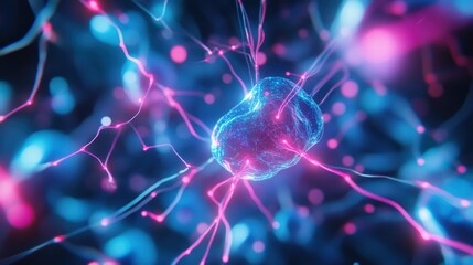 AI-driven Futuristic Neural Pathways Evolving Intelligence